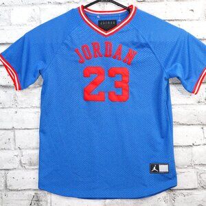 Air Jordan Kid's SZ XL Blue Short Sleeve Basketball Jersey T-Shirt  Jordan 23 T